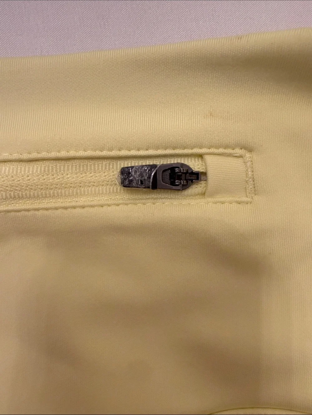 Pleated Sport Skirt in Pale Yellow